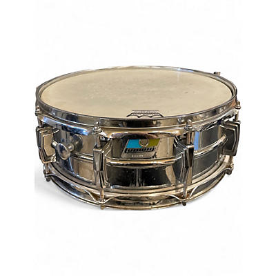 Vintage 1980s Ludwig 5X14 Supraphonic Snare Silver Drum