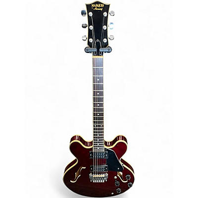 Vintage 1980s Marquis By Harmony Hollowbody Wine Red Hollow Body Electric Guitar