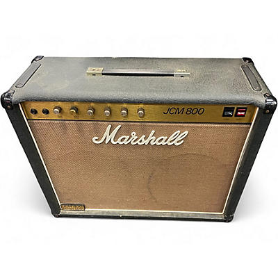 Vintage 1980s Marshall JCM 800 2104 410C 2x12 Tube Guitar Combo Amp