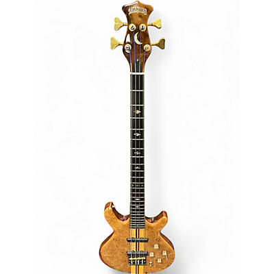 Vintage 1980s Moonstone ECLIPSE BURL MAPLE Electric Bass Guitar