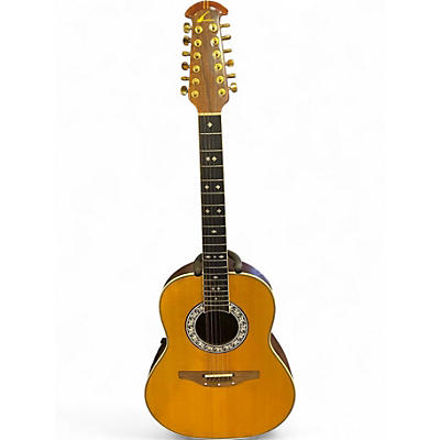 Vintage 1980s Ovation 1756 LEGEND NATURAL 12 String Acoustic Electric Guitar