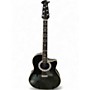 Vintage 1980s Ovation 1867 Legend Black Acoustic Electric Guitar Black