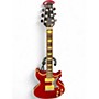 Vintage 1980s Ovation GP Ultra Trans Red Solid Body Electric Guitar Trans Red