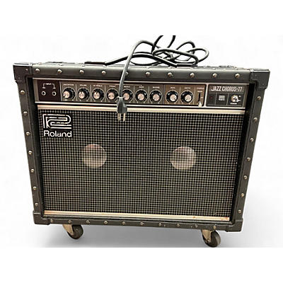 Vintage 1980s Roland JAZZ CHORUS 77 Guitar Combo Amp