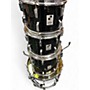 Vintage 1980s SONOR 4 Piece PHONIC BLACK Drum Kit BLACK