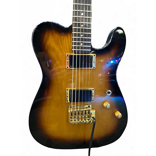 Vintage 1980s Schecter Guitar Research PT 80S Tobacco Burst Solid Body Electric Guitar Tobacco Burst