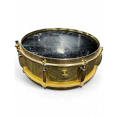 Vintage 1980s Slingerland 14X5.5 BRASS OVER MAPLE SNARE BRASS Drum