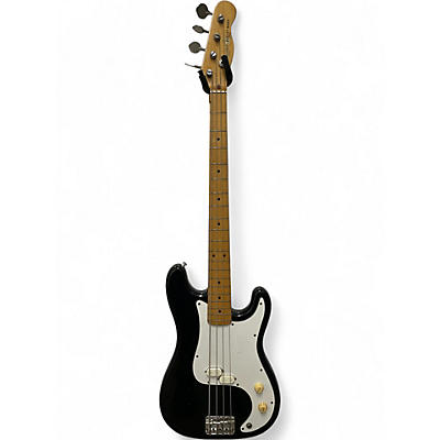 Vintage 1980s Squier BULLET BASS Black Electric Bass Guitar