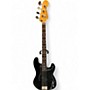 Vintage 1980s Squier Precision Bass Black Electric Bass Guitar Black