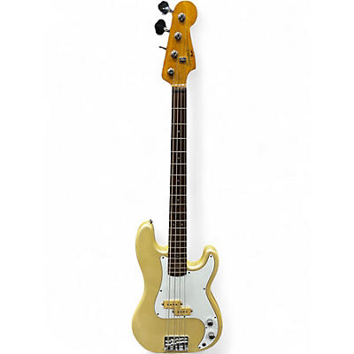 Vintage 1980s Squier Squire II P Bass Frost White Electric Bass Guitar