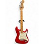 Vintage 1980s Squier Standard Stratocaster Fiesta Red Solid Body Electric Guitar Fiesta Red