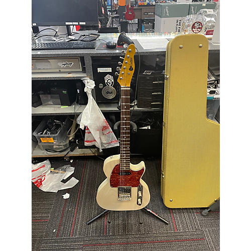 Vintage 1980s S&t Custom SAINT BLUES Cream Solid Body Electric Guitar Cream