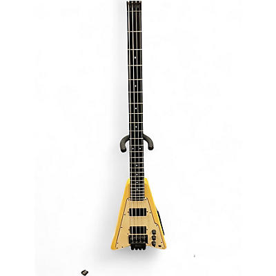 Vintage 1980s Steinberger XP2A WHITE Electric Bass Guitar