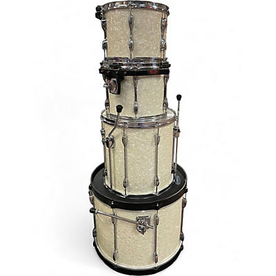 Vintage 1980s TAMA 4 Piece ROCKSTAR CUSTOM White Drum Kit