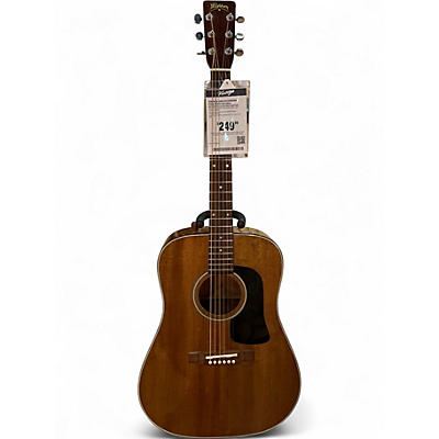 Vintage 1980s Washburn D15M Worn Natural Acoustic Electric Guitar