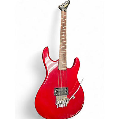 Vintage 1980s Washburn G-IV Red Solid Body Electric Guitar