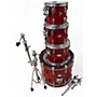 Vintage 1980s Yamaha 4 Piece Beech Custom Red Apple Lacquer Drum Kit Red Apple Lacquer