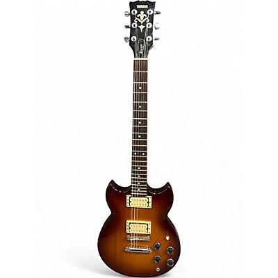 Vintage 1980s Yamaha SBG200 Vintage Sunburst Solid Body Electric Guitar