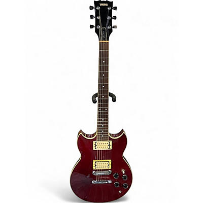 Vintage 1980s Yamaha SBG500 Wine Red Solid Body Electric Guitar