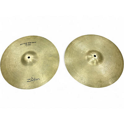 Vintage 1980s Zildjian 14in New Beat Hi Hat Pair Cymbal
