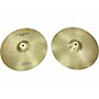 Vintage 1980s Zildjian 14in New Beat Hi Hat Pair Cymbal 33