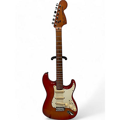 Vintage 1981 Fender stratocaster Cherry Sunburst Solid Body Electric Guitar