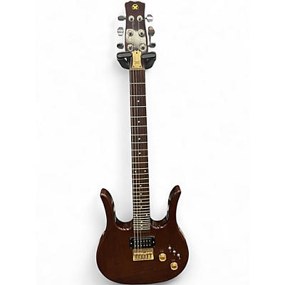 Vintage 1981 Hondo longhorn Walnut Solid Body Electric Guitar