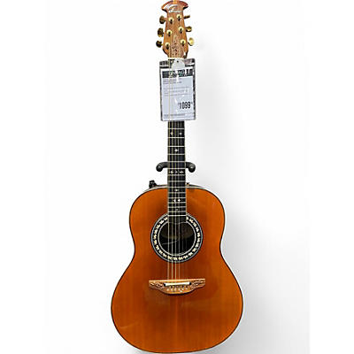 Vintage 1981 Ovation 1657 Anniversary Natural Acoustic Electric Guitar