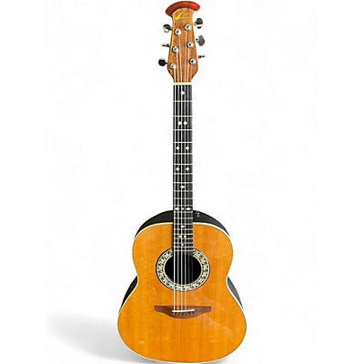 Vintage 1981 Ovation Balladeer Natural Acoustic Guitar