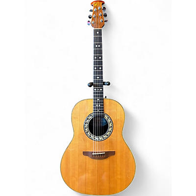 Vintage 1981 Ovation Balladeer Natural Acoustic Guitar