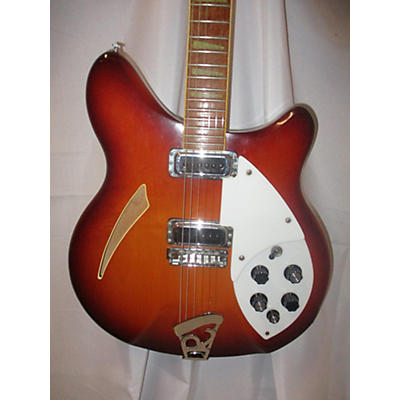 Vintage 1982 Rickenbacker 360 Fireglo Hollow Body Electric Guitar