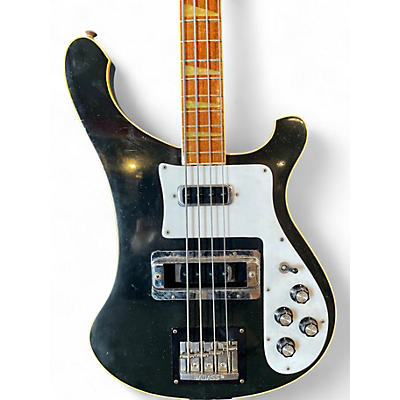 Vintage 1982 Rickenbacker 4001 Black Electric Bass Guitar