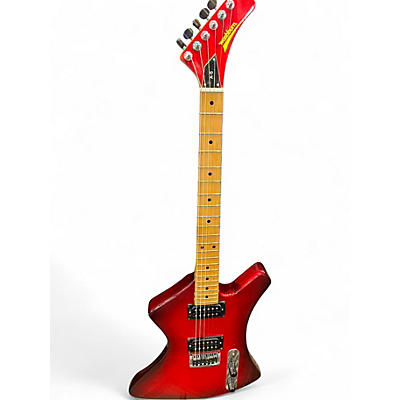 Vintage 1982 Washburn A-5 Crimson Red Burst Solid Body Electric Guitar