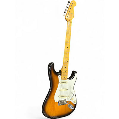 Vintage 1983 Fender 1957 Reissue Stratocaster 2 Color Sunburst Solid Body Electric Guitar