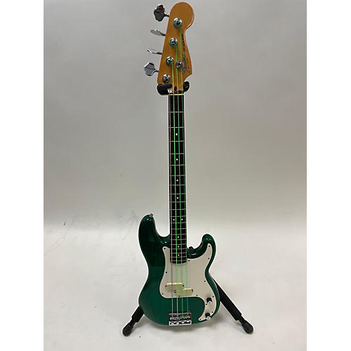 Fender Vintage 1983 Fender American Elite Precision Bass Trans Green Electric Bass Guitar Trans Green