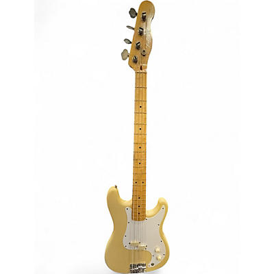 Vintage 1983 Fender BULLET BASS DELUXE White Electric Bass Guitar