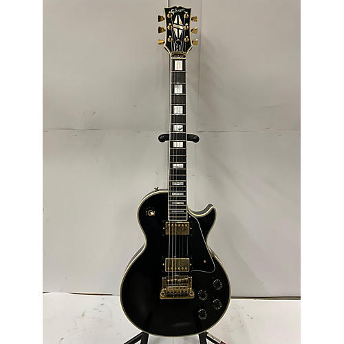 Gibson Vintage 1983 Gibson Les Paul Custom Black And Gold Solid Body Electric Guitar Black and Gold