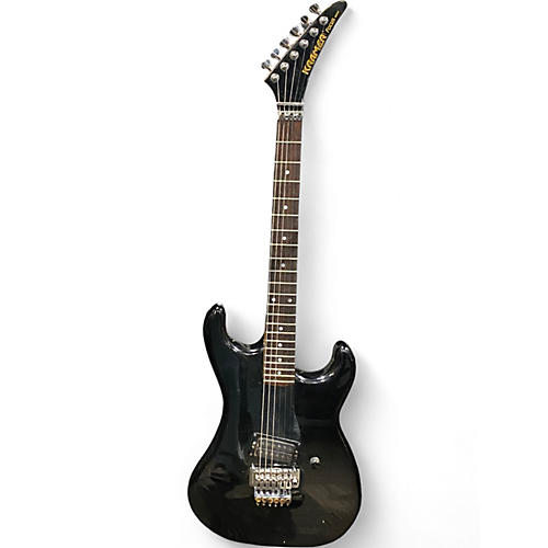 Vintage 1983 Kramer Focus 1000 Black Solid Body Electric Guitar Black