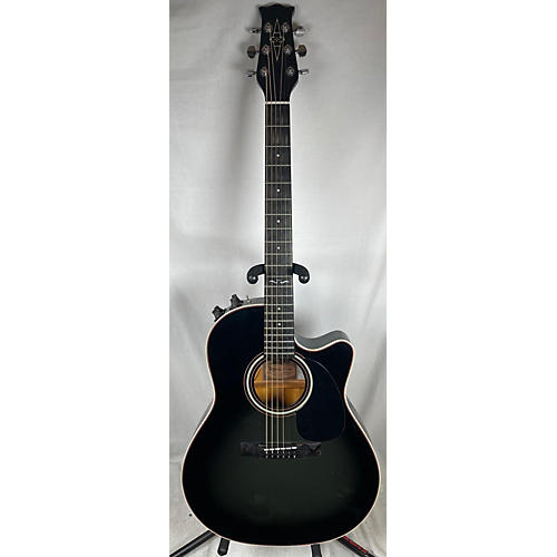 Alvarez Vintage 1984 Alvarez 5087 Black Acoustic Electric Guitar Black