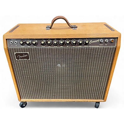 Vintage 1984 Fender Concert Super Pro Series Natural Oak Cabinet Tube Guitar Combo Amp