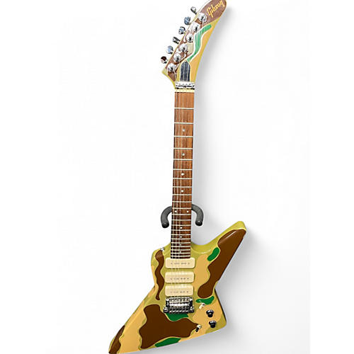 Vintage 1984 Gibson Explorer III Camo Solid Body Electric Guitar Camo