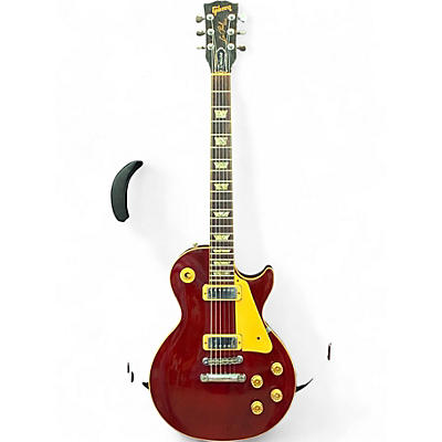 Vintage 1984 Gibson Les Paul Deluxe Wine Red Solid Body Electric Guitar