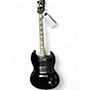 Vintage 1984 Gibson SG Standard Black Solid Body Electric Guitar Black