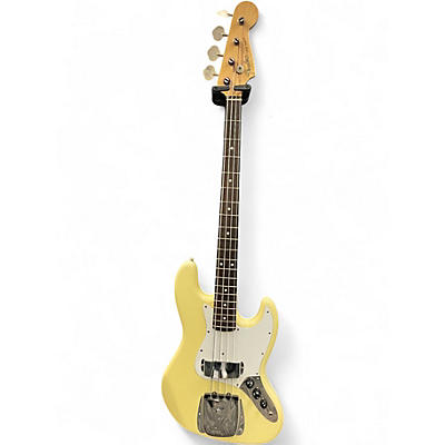 Vintage 1985 Fender  Jazz Bass Ivory White Electric Bass Guitar