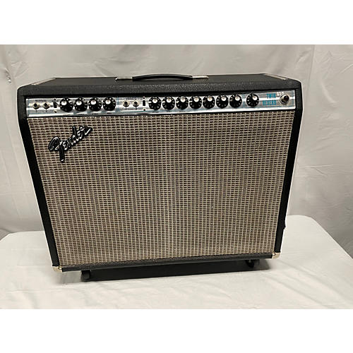 Fender Vintage 1985 Fender Silver Face Twin Reverb Tube Guitar Combo Amp