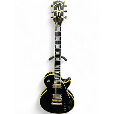 Vintage 1985 Gibson LES PAUL CUSTOM Black Solid Body Electric Guitar
