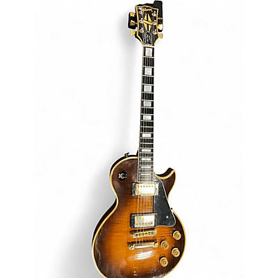 Vintage 1985 Gibson Les Paul Custom-Sunburst Flametop 2 Color Sunburst Solid Body Electric Guitar