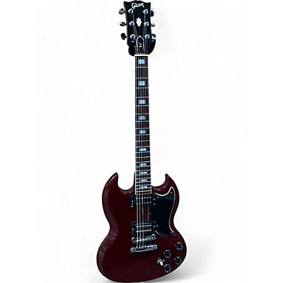 Gibson Vintage 1985 Gibson SG Burgundy Solid Body Electric Guitar