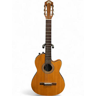 Vintage 1985 Guild MKS10CE Natural Classical Acoustic Electric Guitar