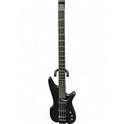 Vintage 1985 Ibanez AXB50 Metallic Black Charcoal Electric Bass Guitar Metallic Black Charcoal